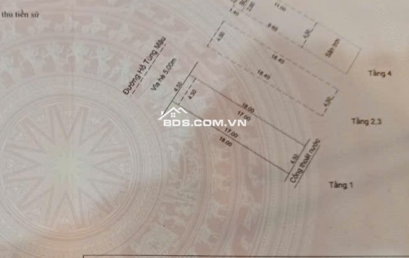 NHÀ MT ĐƯỜNG 10,5M HỒ TÙNG MẬU – 4 TẦNG – TRỤC ĐƯỜNG KINH DOANH